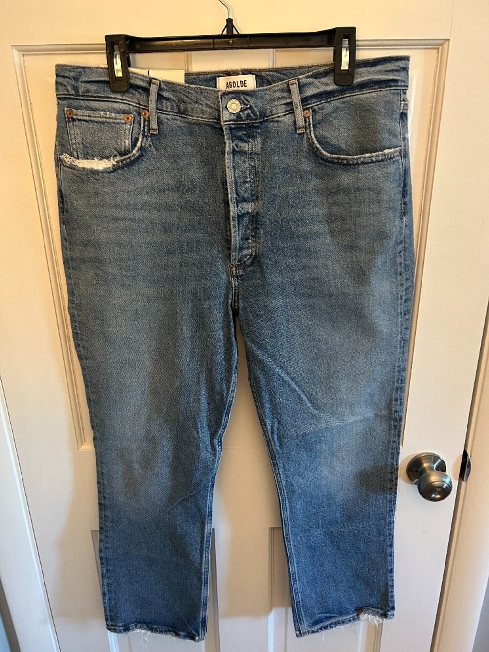 AGOLDE Riley High Rise Straight Crop Jeans - Picture 2 of 6